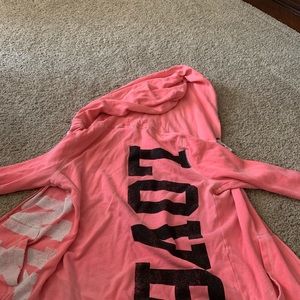 Pink hoodie
